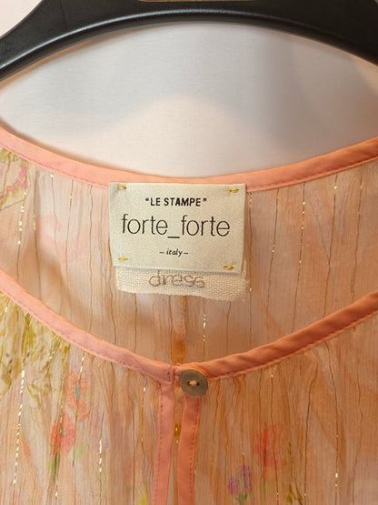 FORTE FORTE. Double-layered pastel silk dress. Size 0 (XS/S)