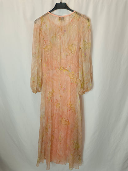 FORTE FORTE. Double-layered pastel silk dress. Size 0 (XS/S)