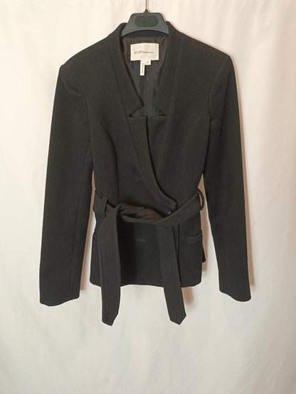 BCBG. Black double-breasted jacket. Size XS