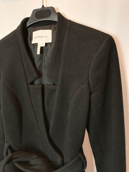 BCBG. Black double-breasted jacket. Size XS