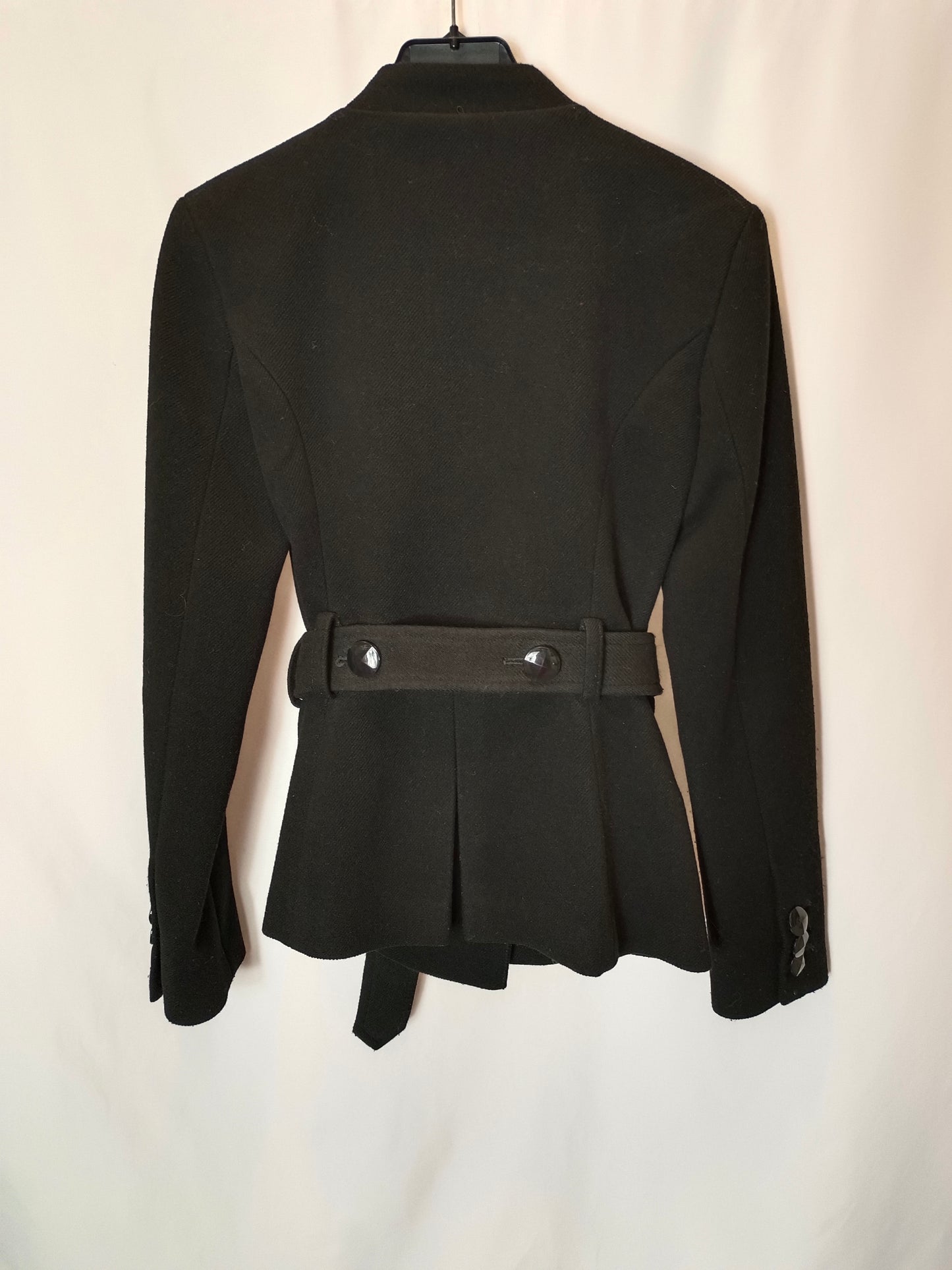 BCBG. Black double-breasted jacket. Size XS