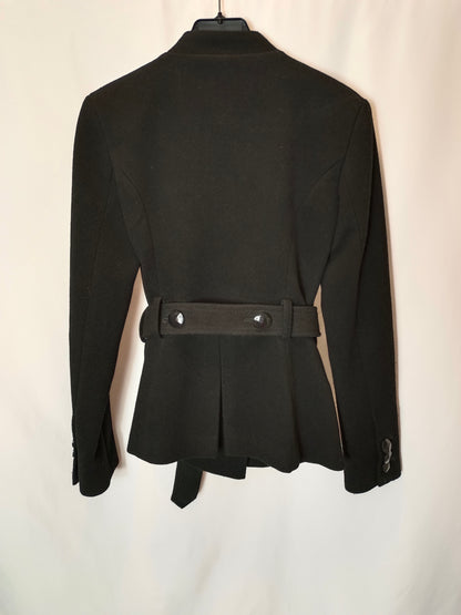 BCBG. Black double-breasted jacket. Size XS