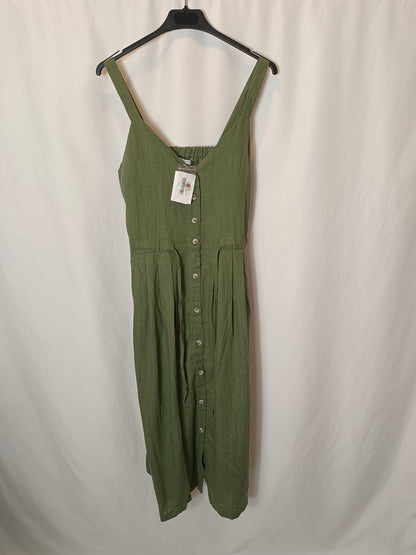 TOWERS BY ANDREA. Vestido midi verde T.m