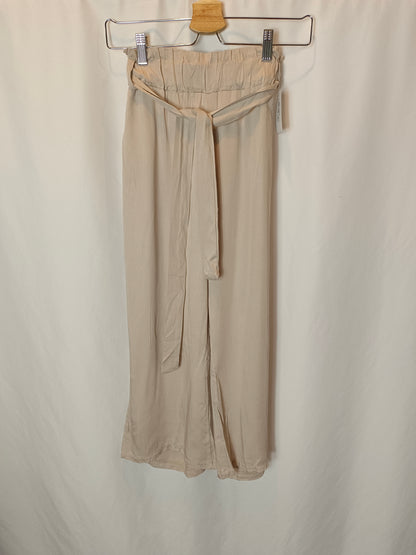 TOWERS BY ANDREA. pantalón fluido beige Tu(S)