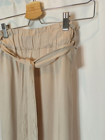 TOWERS BY ANDREA. pantalón fluido beige Tu(S)