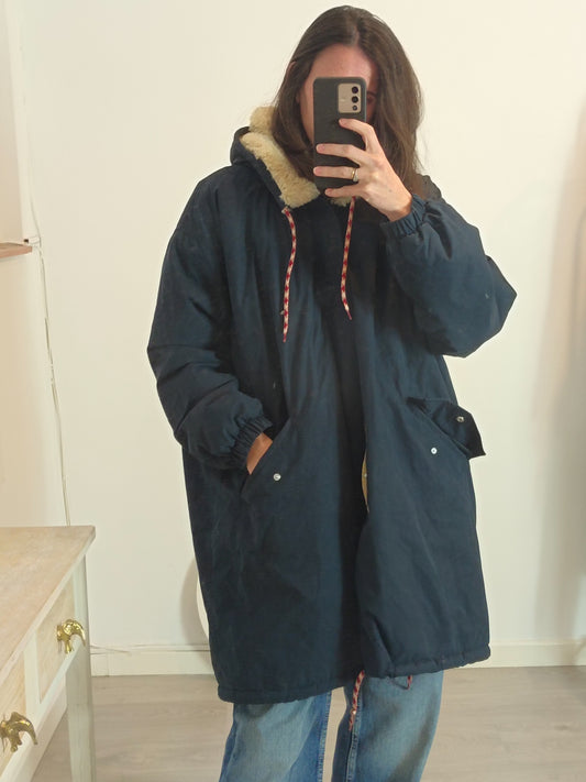 BELLEROSE. Abrigo azul pelo interior T.s