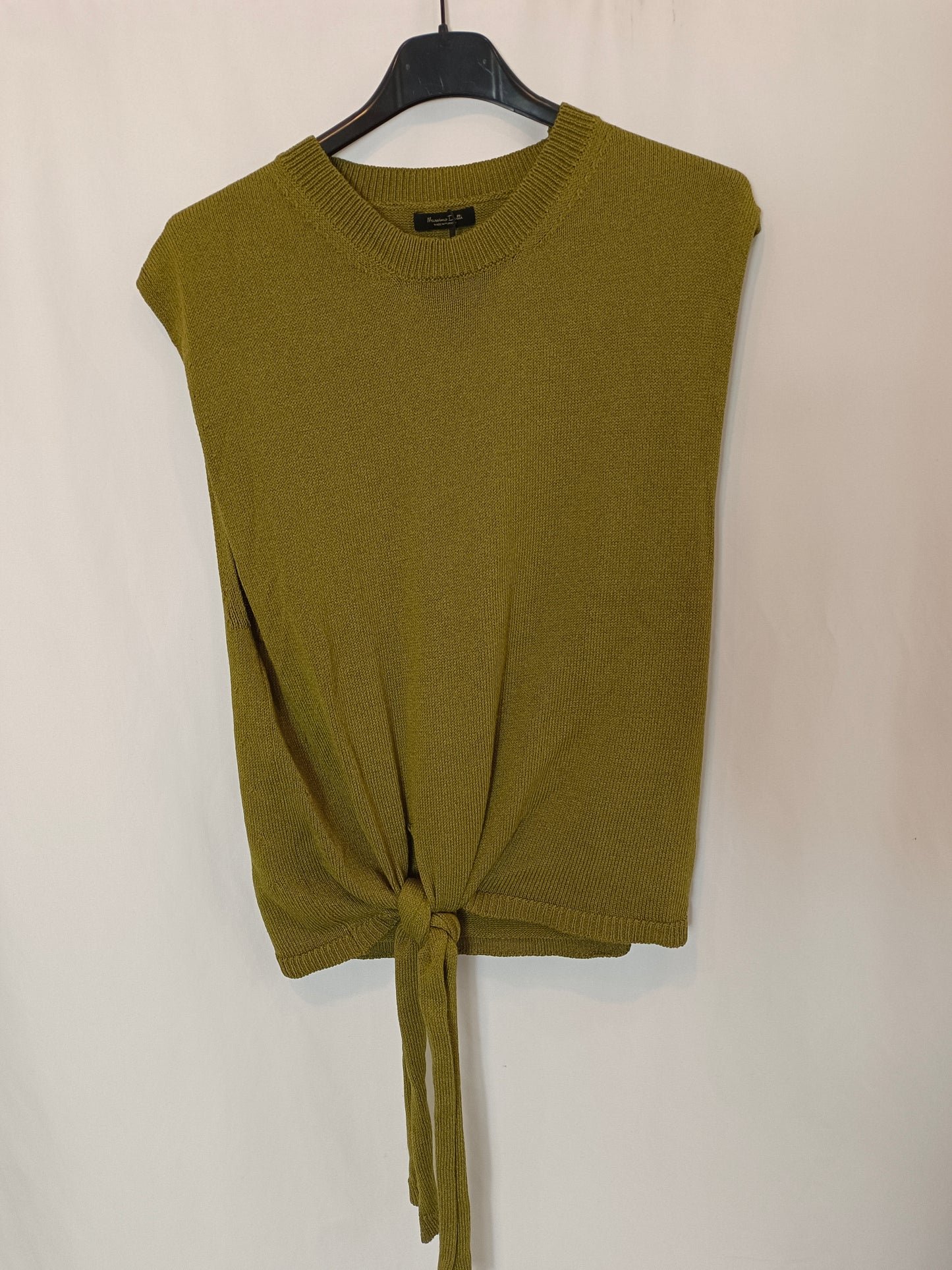 MASSIMO DUTTI. Total look punto verde T.m