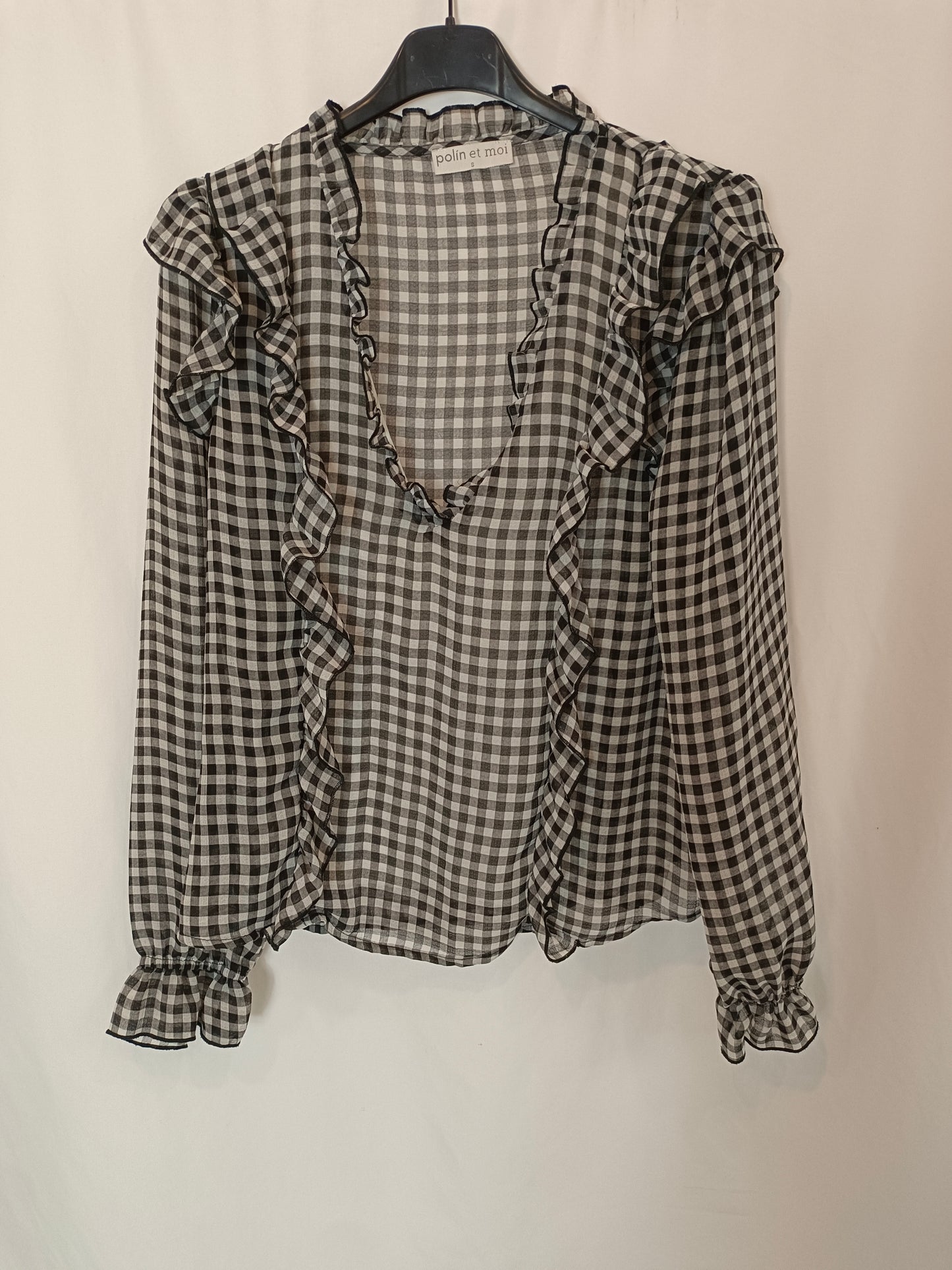 POLIN ET MOI. Ts gingham blouse