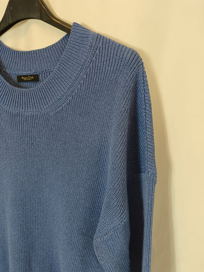 MASSIMO DUTTI. T.xs blue knit top