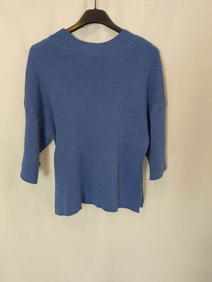 MASSIMO DUTTI. T.xs blue knit top