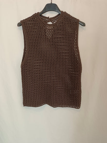 ZARA. Total look punto marrón T.m/l