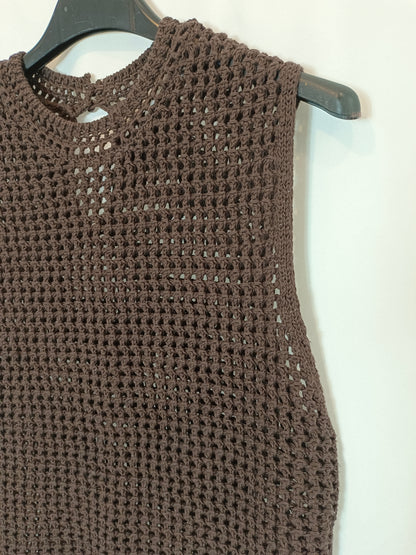 ZARA. Total look punto marrón T.m/l