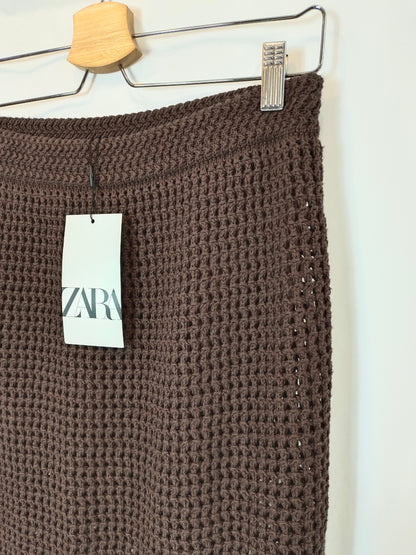 ZARA. Total look punto marrón T.m/l