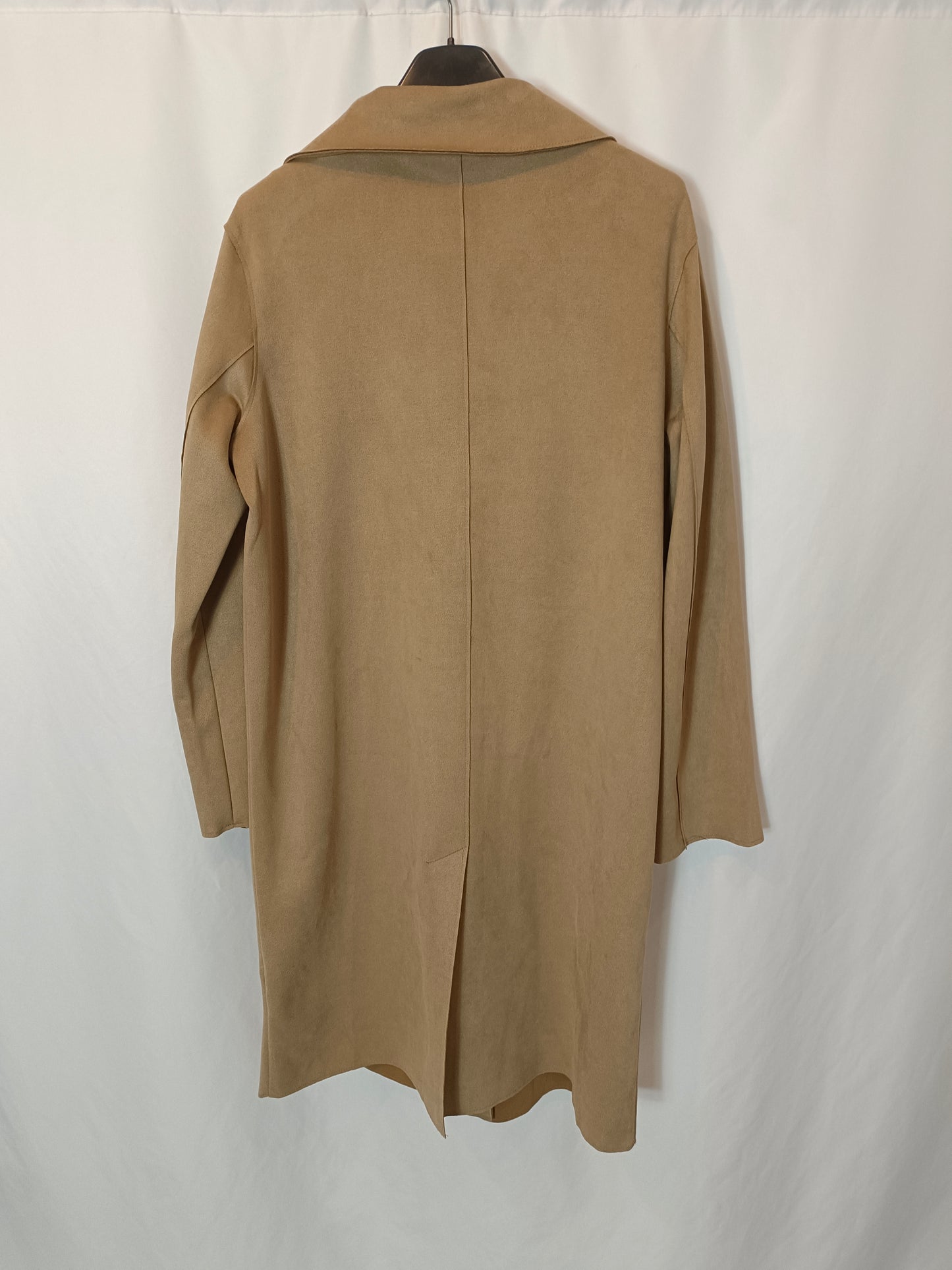 PULL&amp;BEAR. Long suede jacket T.xs