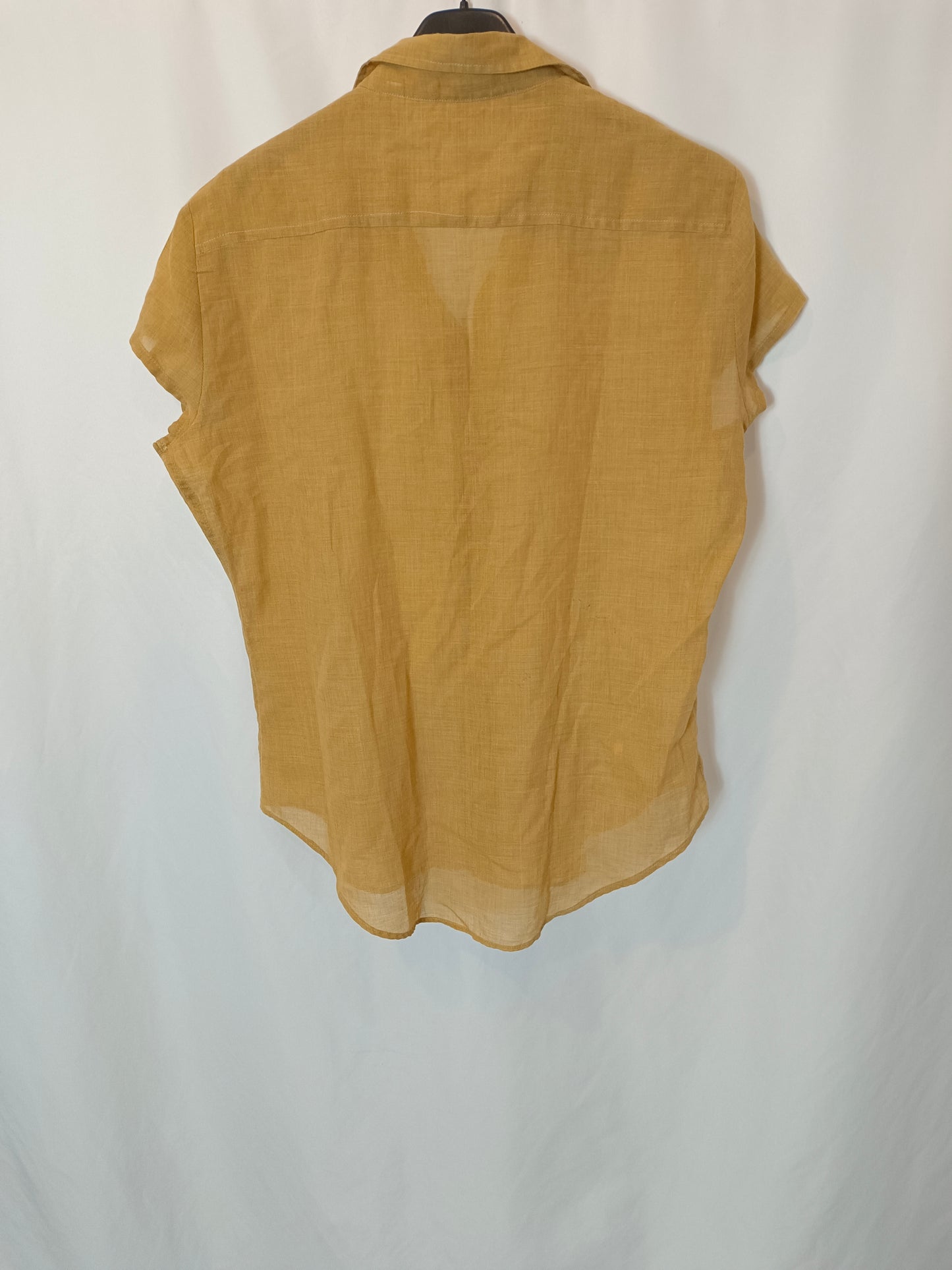 OTHER. Vintage mustard mottled blouse. TM/L
