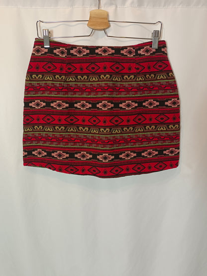 OTHER. Ethnic print textured skirt. TL