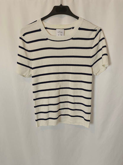 LEFTIES. Top punto rayas. T XL