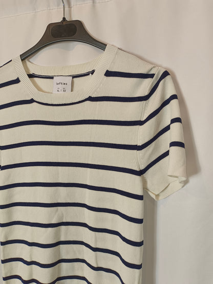 LEFTIES. Top punto rayas. T XL