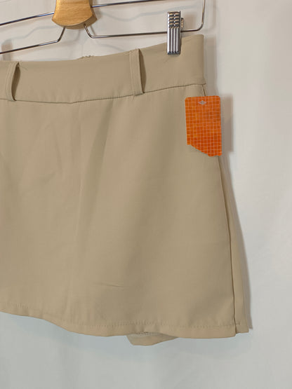 OTRAS. Falda pantalón beige. T M