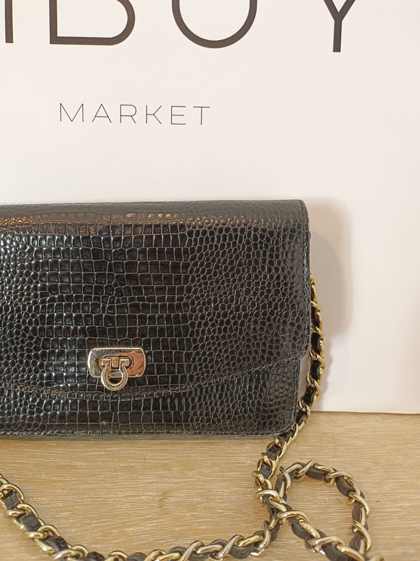 OTHERS. Black chain bag