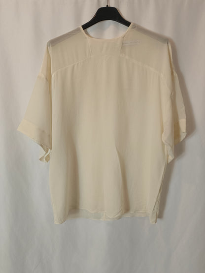 &OTHER STORIES. Blusa beige fluida T.34