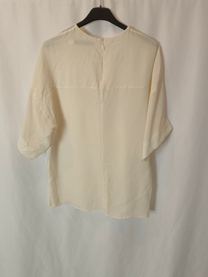 &OTHER STORIES. Blusa beige fluida T.34