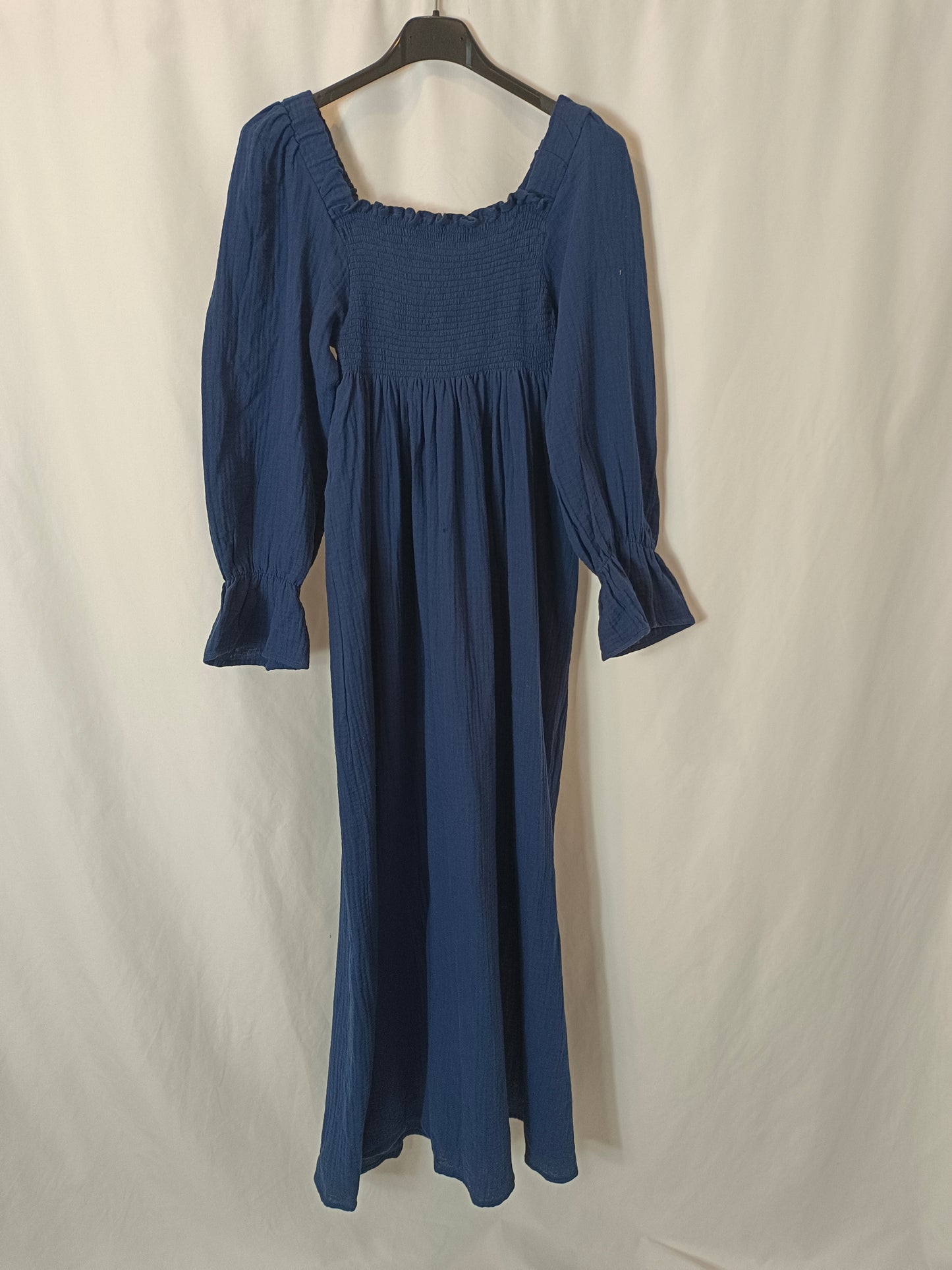 DELUEM X ITZIAR AGUILERA. Bambu blue dress TU(S)