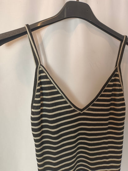 BRANDY MELVILLE. Blue striped ribbed crop top