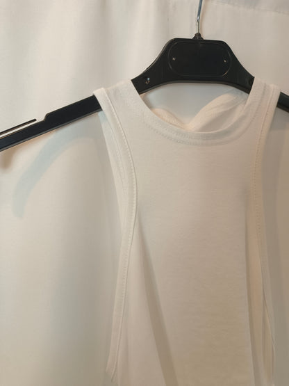 OTHERS. White striped T-shirt T.xs