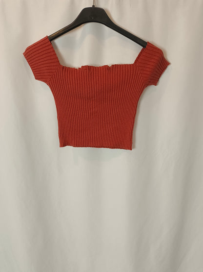 WRSTBHVR. Top teja canalé T.xs/s