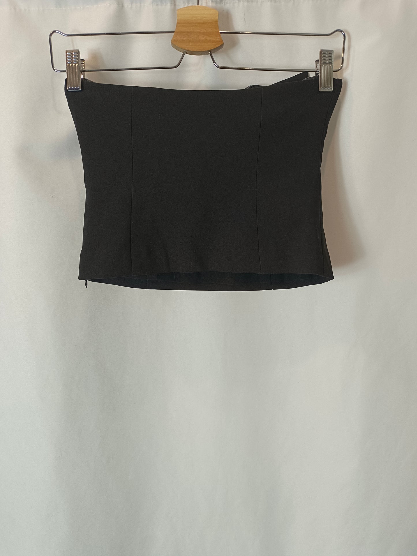 NBD. Black lace-up top T.xs