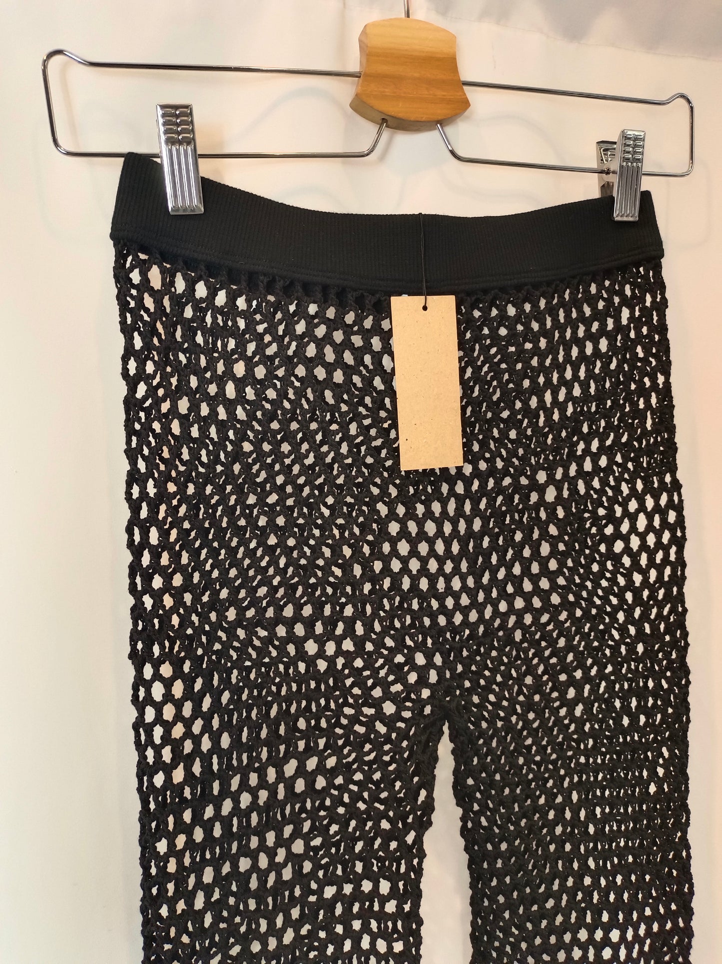 THE NAKES TIGER. Pantalón negro croché T.s/m