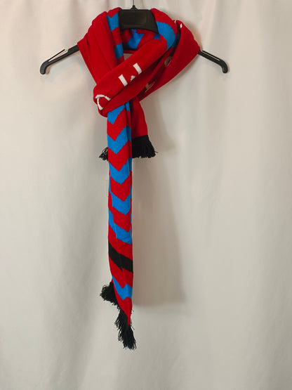 MOISES NIETO. Red scarf with letters