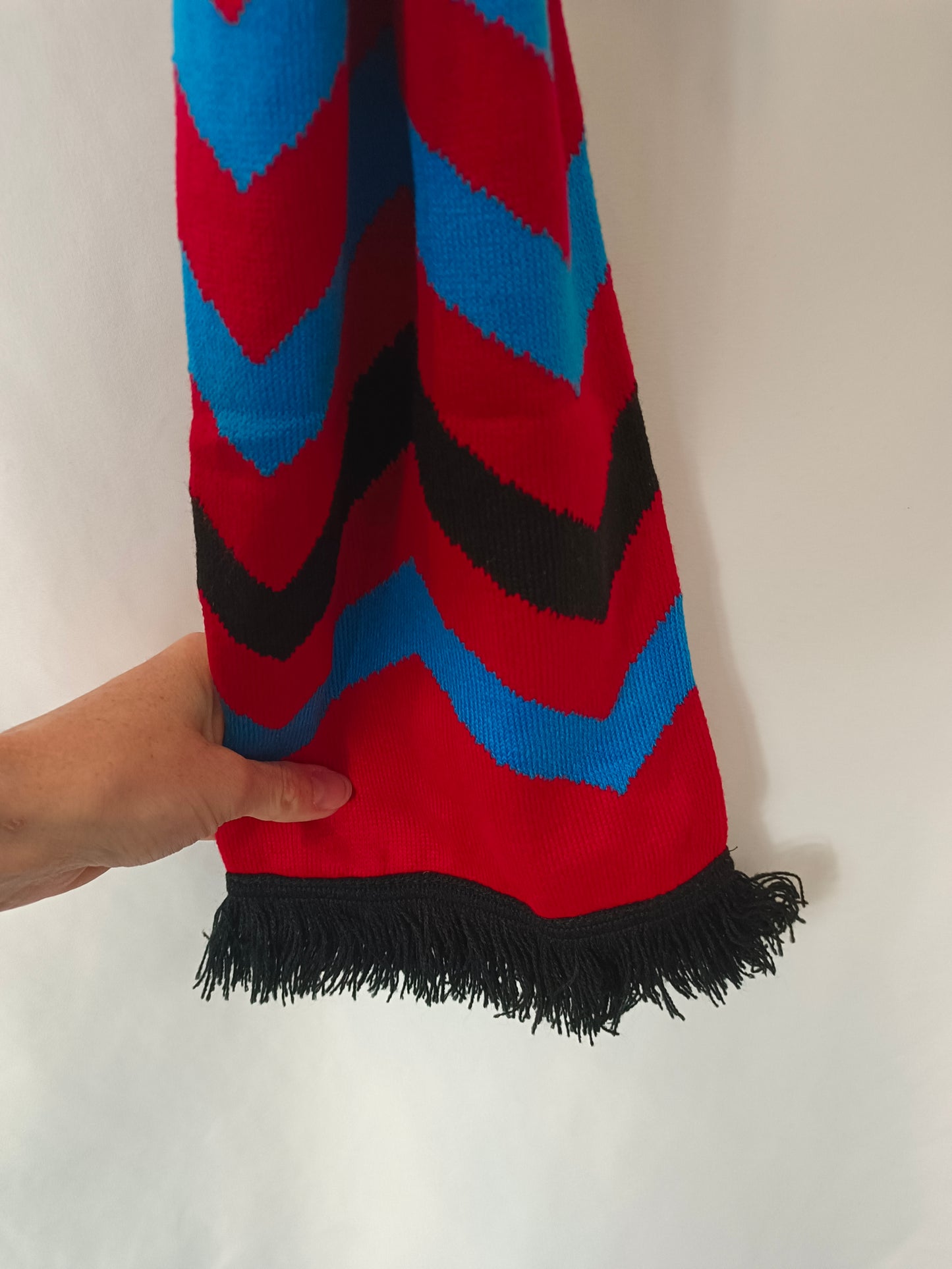 MOISES NIETO. Red scarf with letters