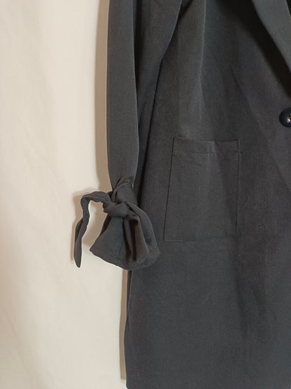 VALENTINA. Long black jacket Tl