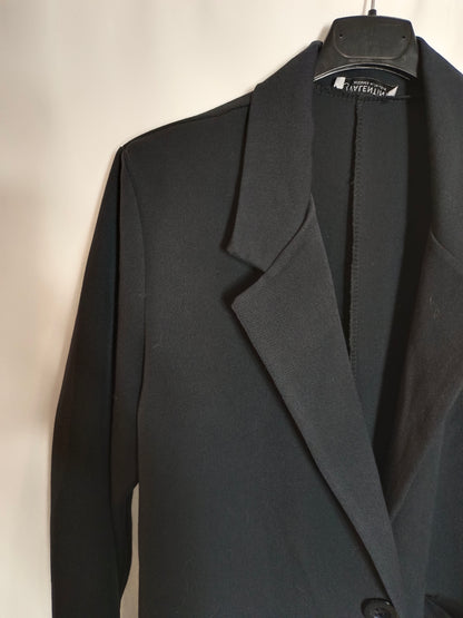 VALENTINA. Long black jacket Tl