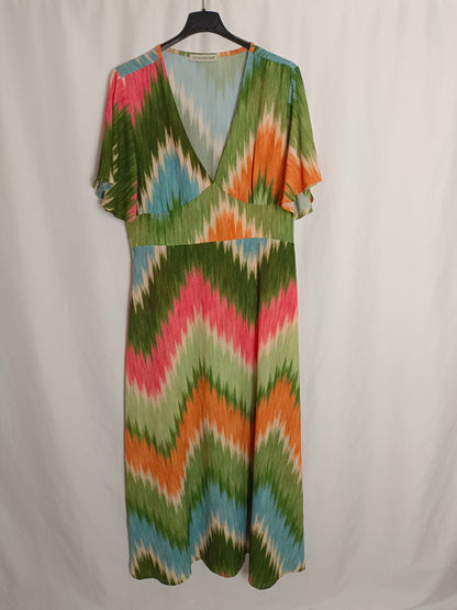 VALENTINA. Long tie-dye dress