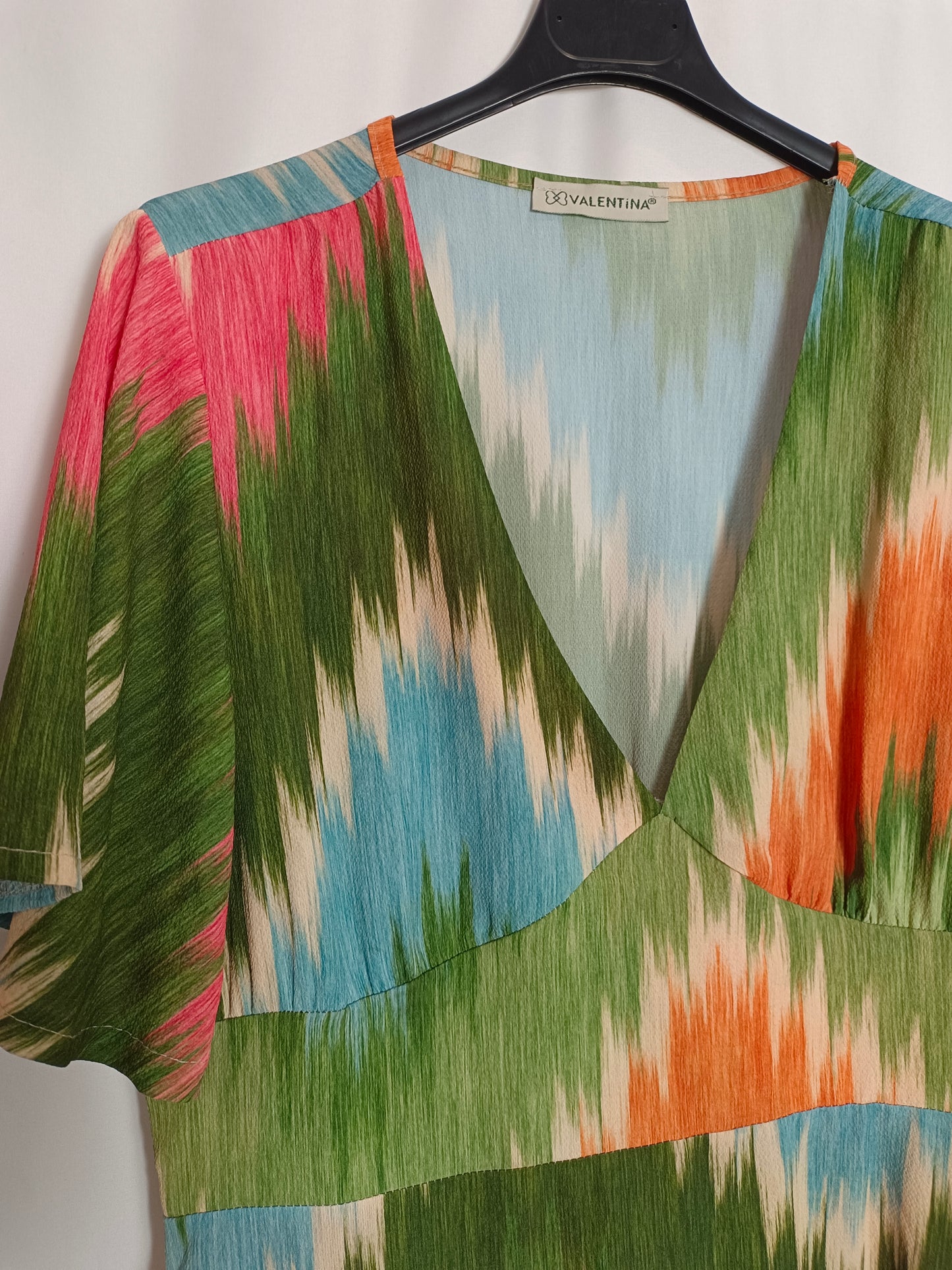 VALENTINA. Long tie-dye dress