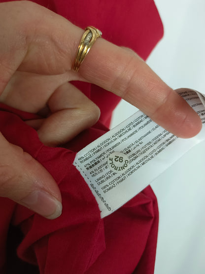 MANGO. Chaleco rojo sin mangas T.m