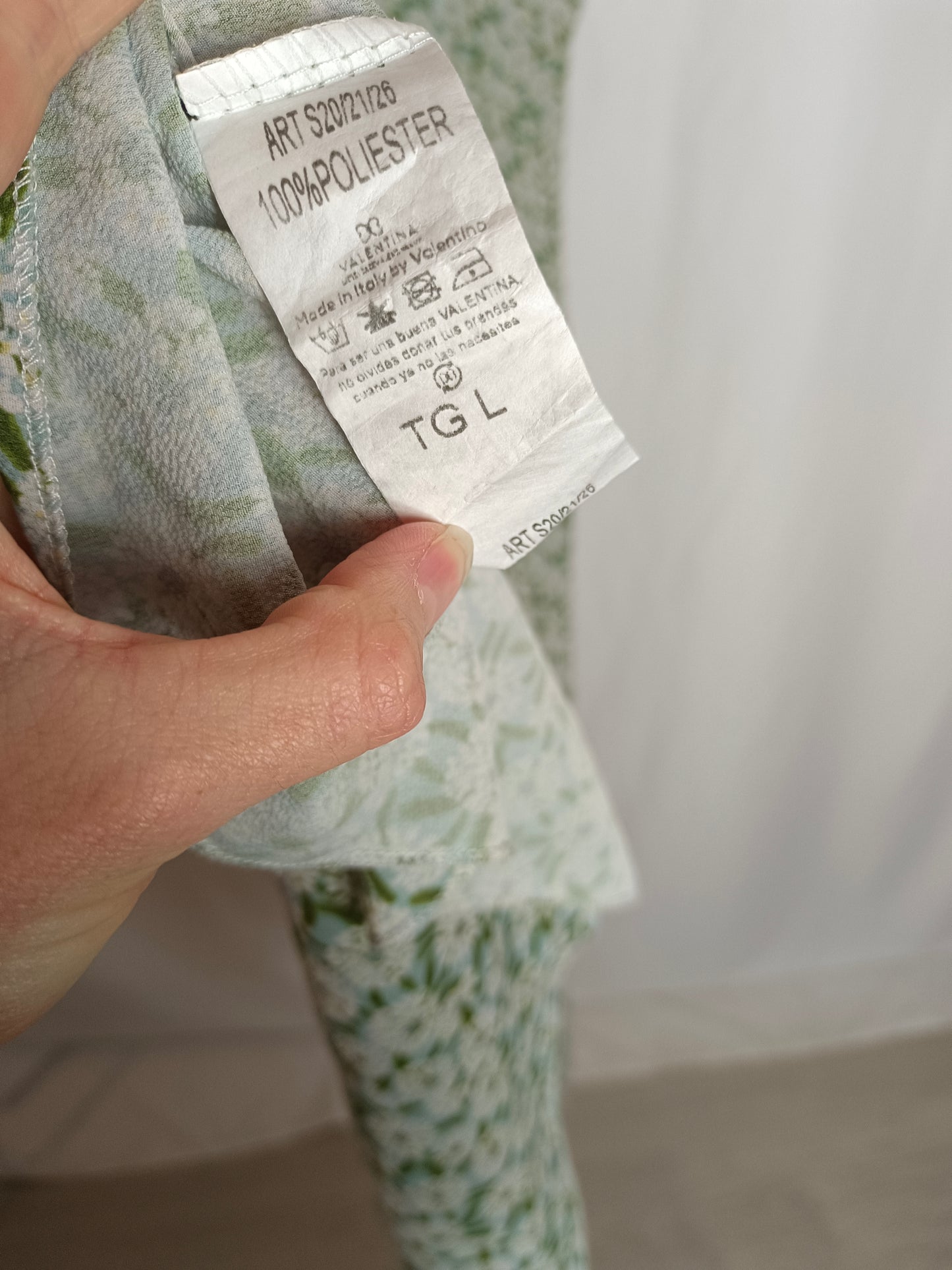 VALENTINA. Blue floral dress Tl