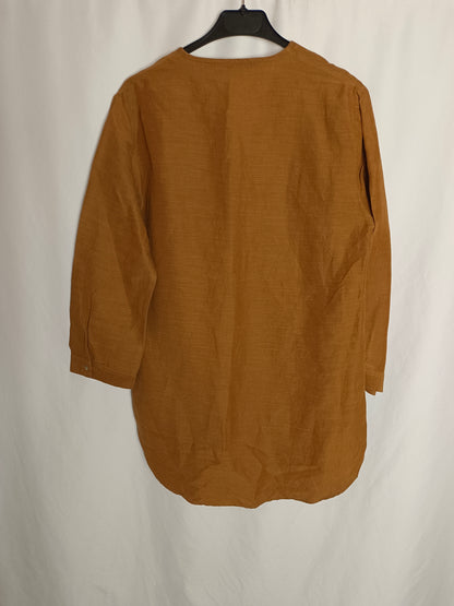 ZARA. Blusa teja fluida T.m