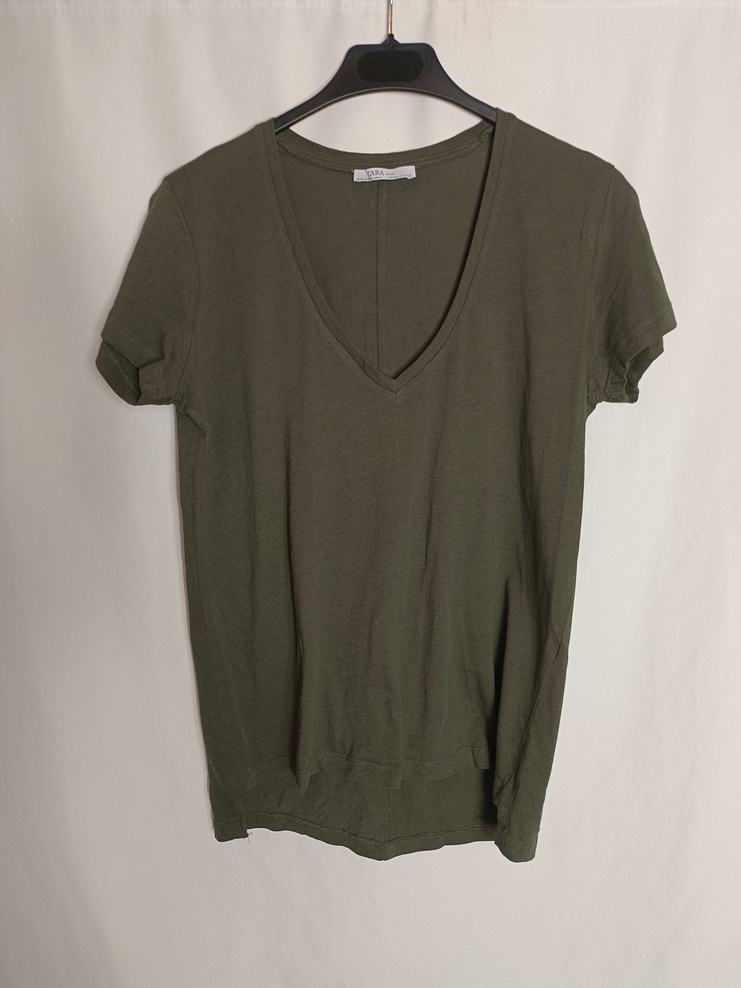 ZARA. Basic gray T-shirt Ts