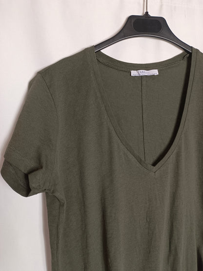 ZARA. Basic gray T-shirt Ts