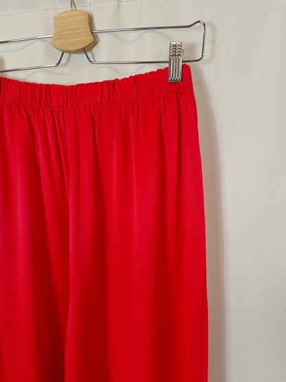 CELINA. Pantalón rojo fluido T.u(36)