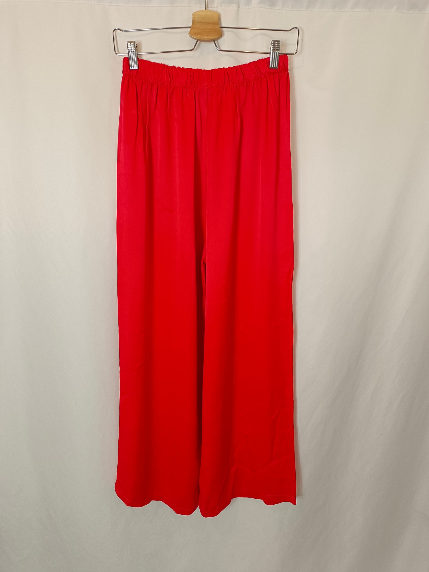 CELINA. Pantalón rojo fluido T.u(36)