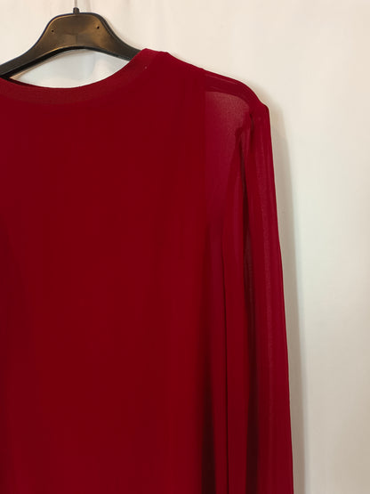 ZARA. Flowy burgundy blouse Tm