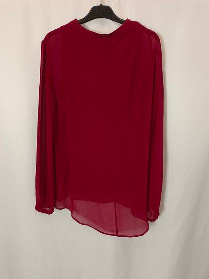 ZARA. Flowy burgundy blouse Tm