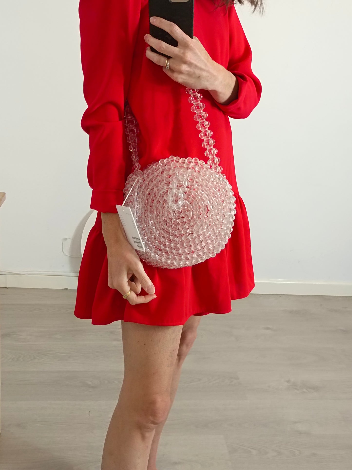 &OTHER STORIES. Bolso abalorios transparentes