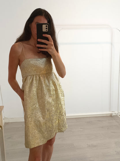 oysho gold dress Oysho Gold Dress