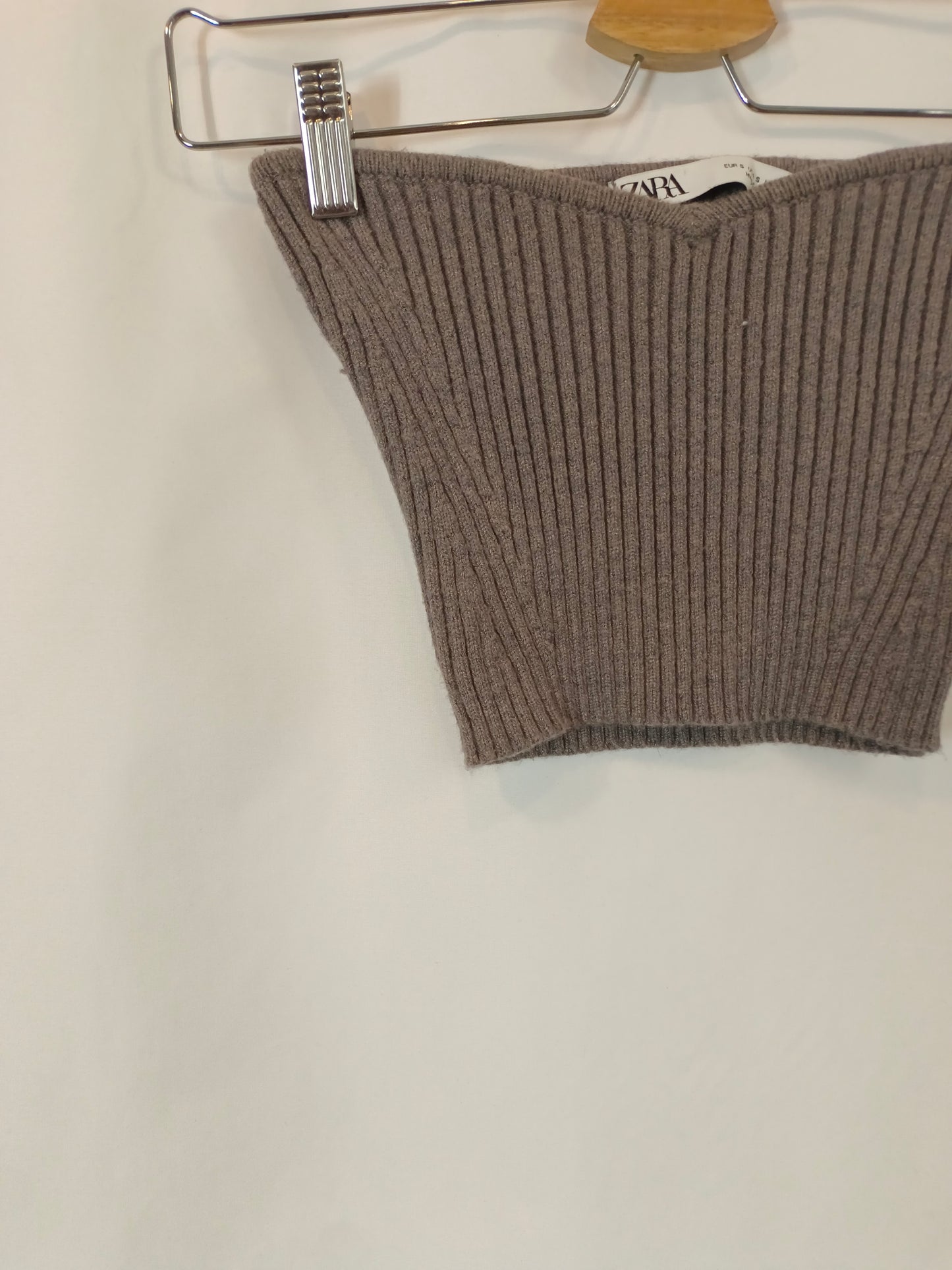 ZARA. Top punto palabra de honor T.s
